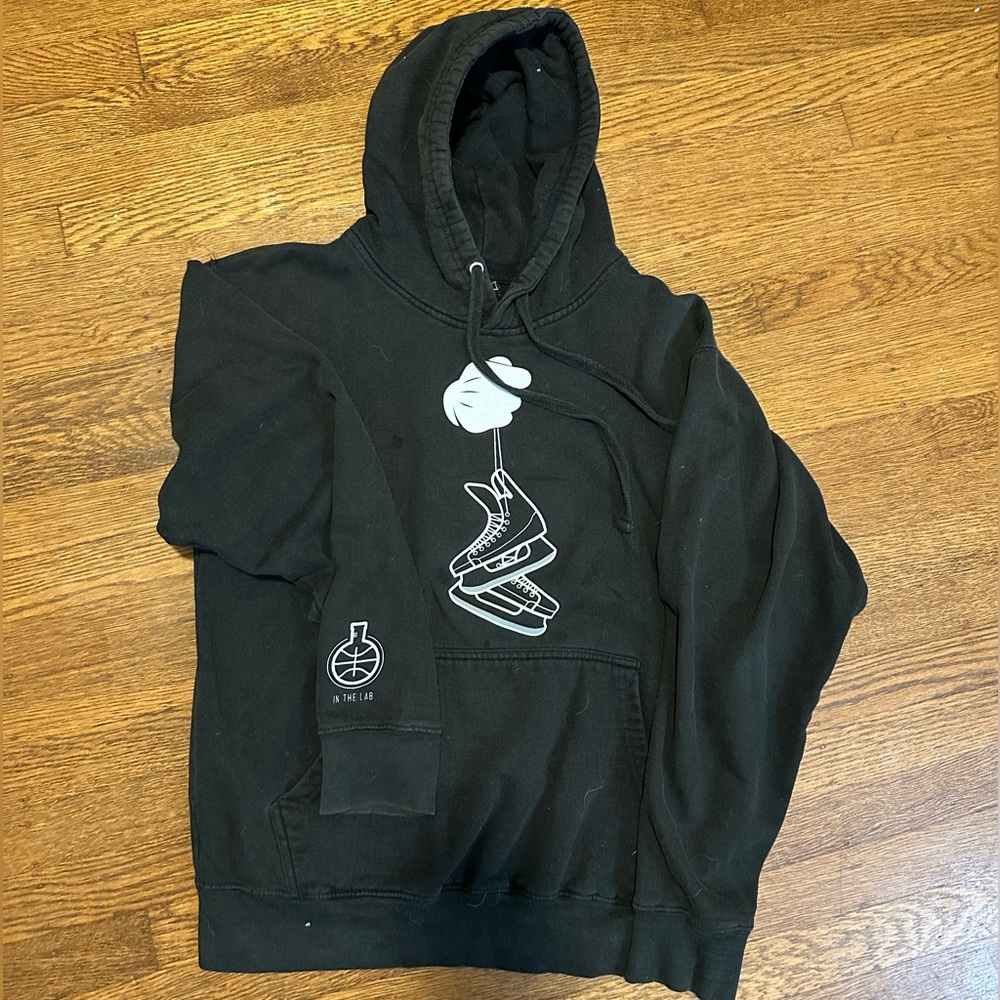 Black hoodie with graphic